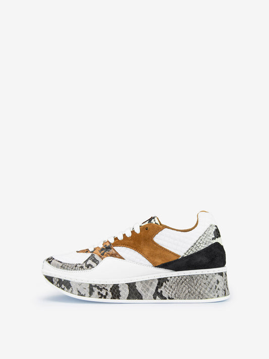 Sneaker Sajama Blanc&Cuero D10237