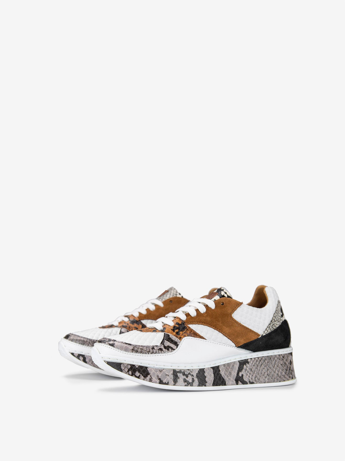 Sneaker Sajama Blanc&Cuero D10237
