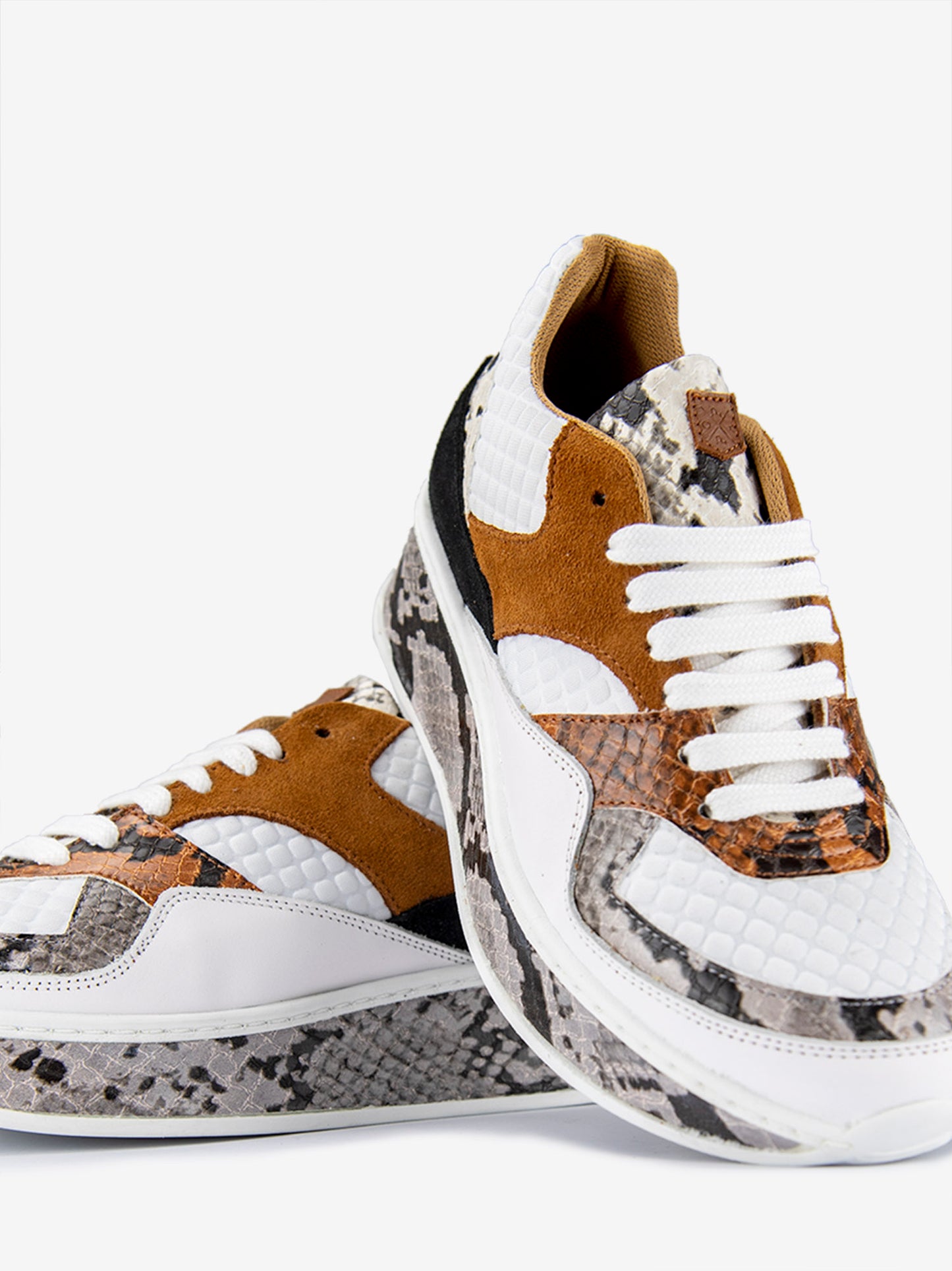 Sneaker Sajama Blanc&Cuero D10237